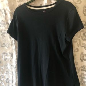 Isaac Mizrahi Live QVC short sleeve basic t black